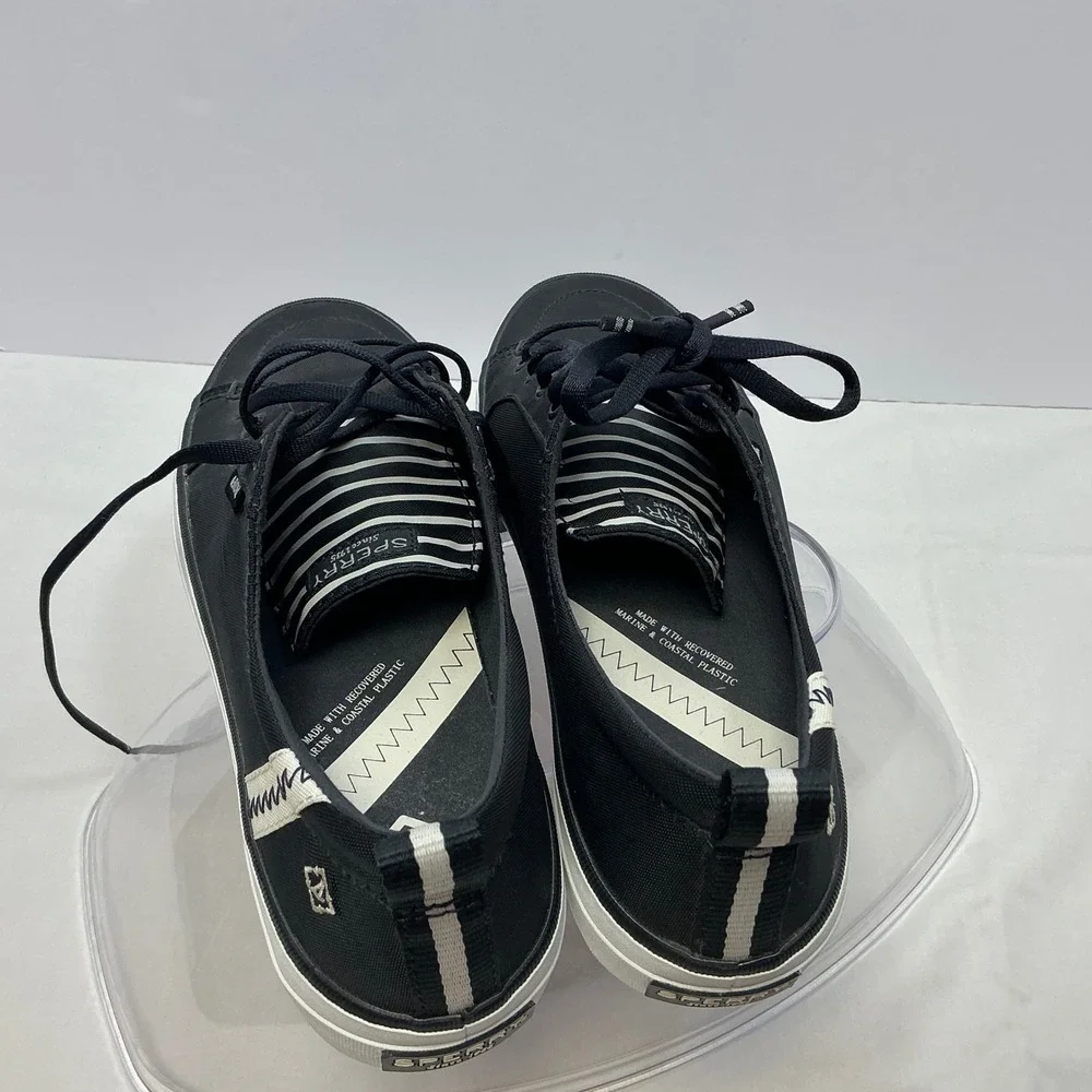 Sperry BIONIC‎ Crest Vibe Canvas Sneakers Casual Comfort Shoes Black Womens 7